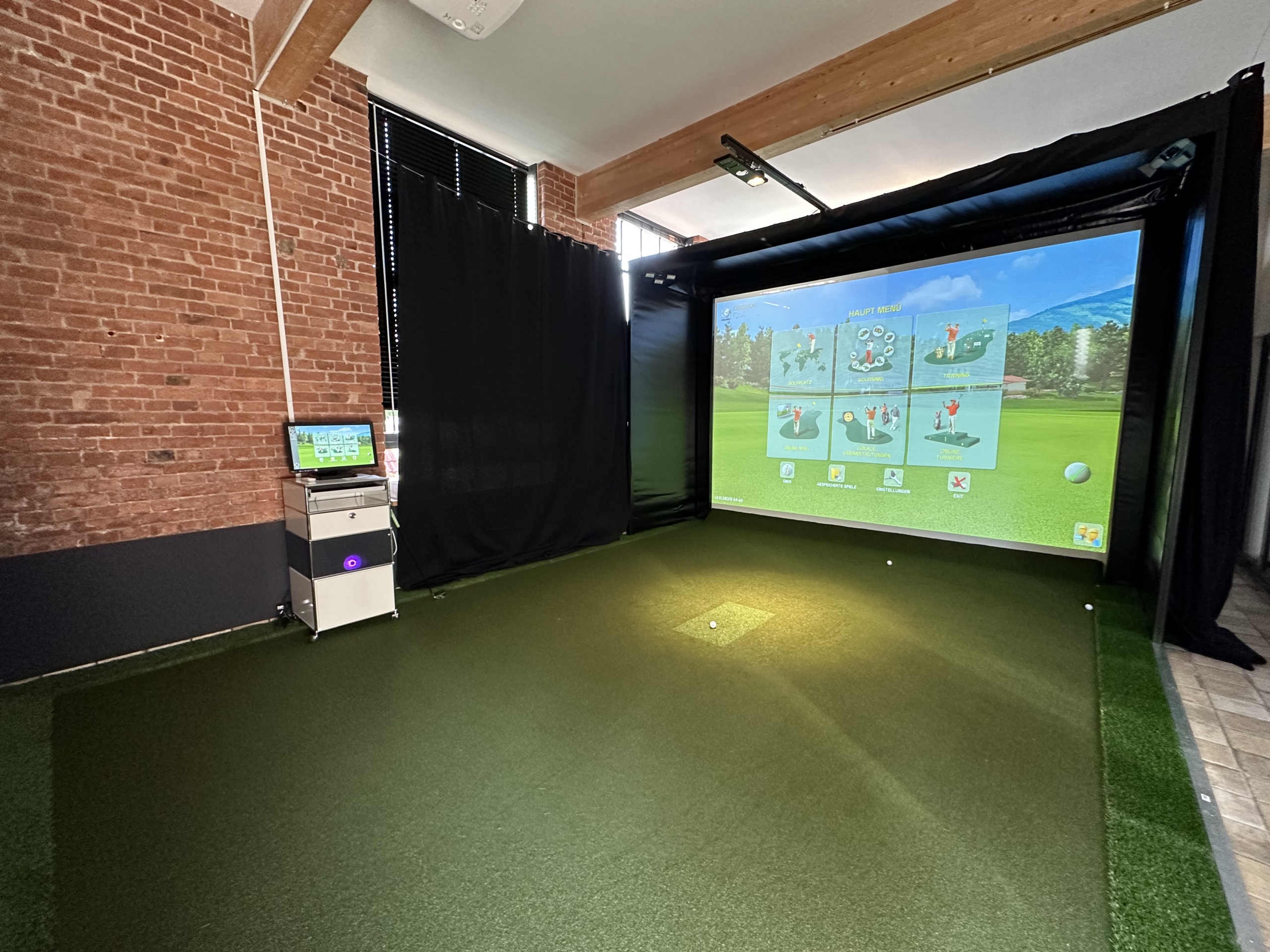 Golfsimulator Installation zu Hause