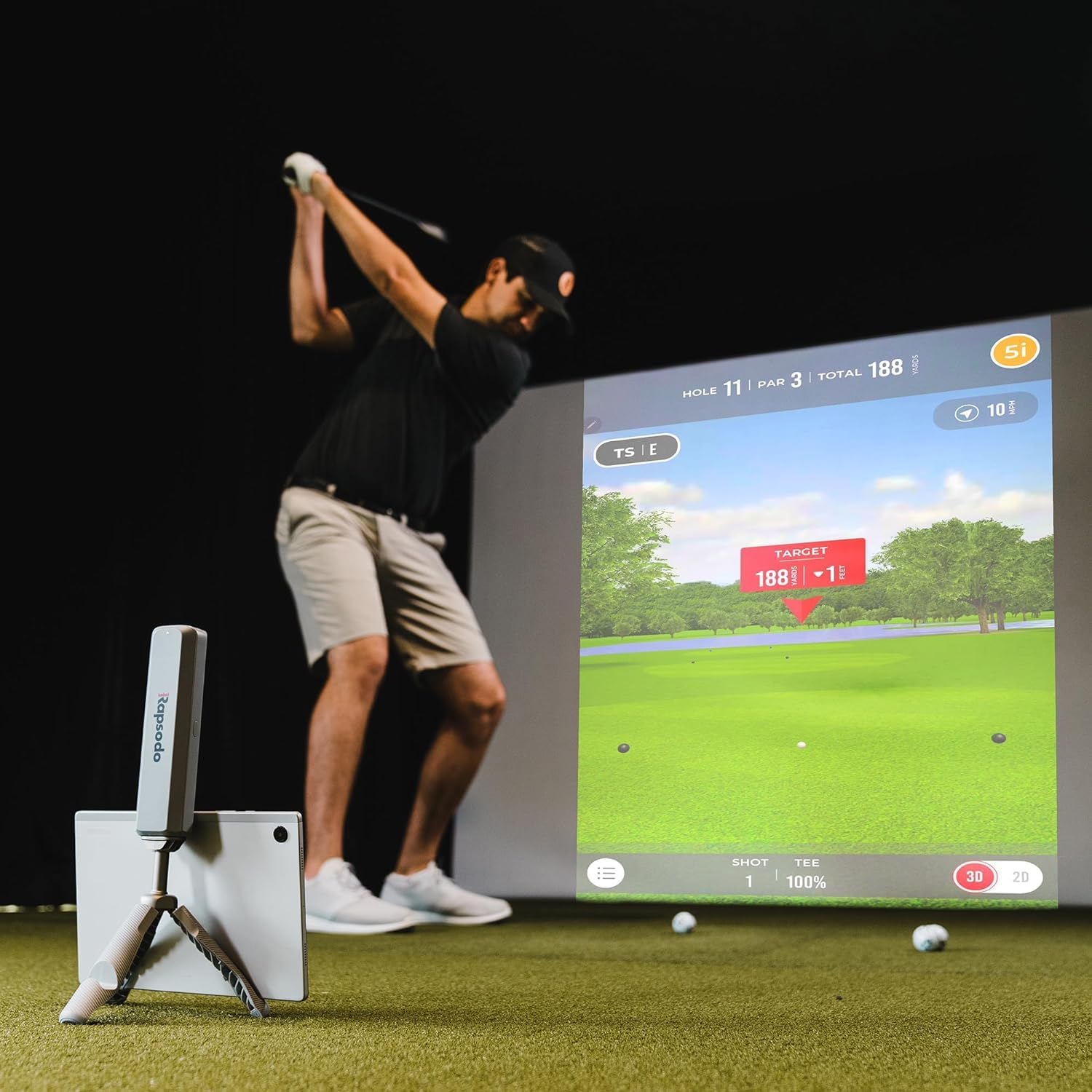 Rapsodo MLM2 Pro im Simulator