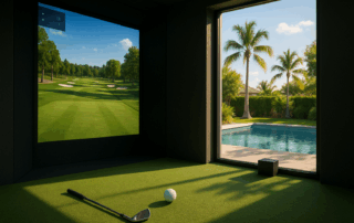 golfsimulator im sommer