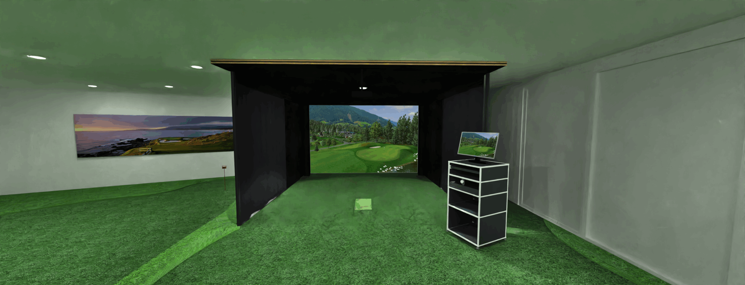 Visualisierung Golfsimulator Schweiz