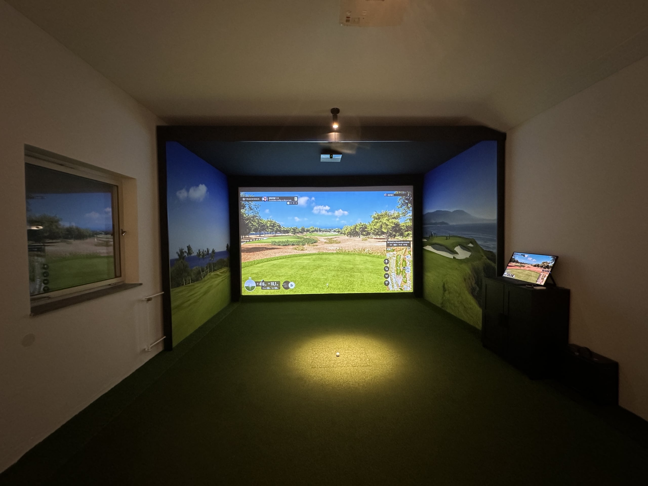Golfsimulator mit Trackman iO